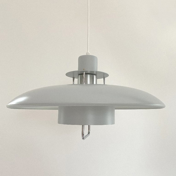 Image 1 of large gray Danish vintage design LAMP Lyskaer Belysning MCM