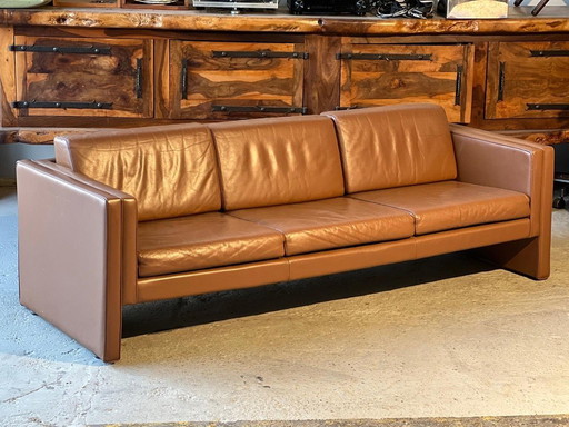 Leather Sofa Mobilier International 4 Seater 1970