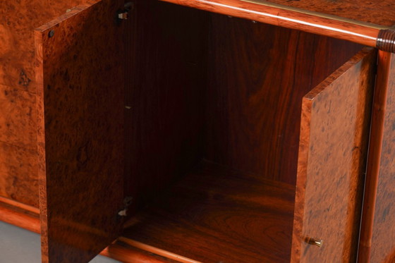 Image 1 of Vintage Italian Sideboard In Burl Elm by Alberto Smania for Studio Smania Interni , Italy, 1960’s