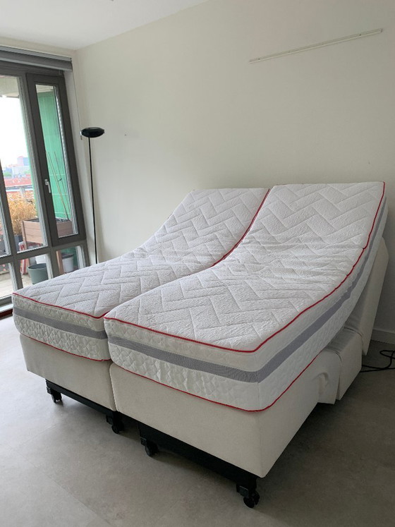 Image 1 of 2 hoog-laag boxspring merk Bedder – 2 x 80 x 200 cm
