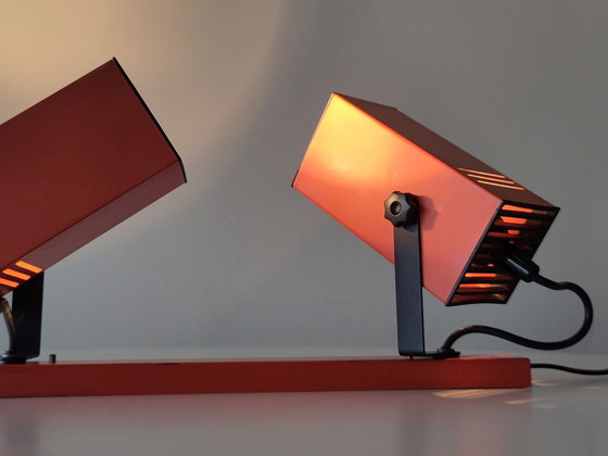 Philips cube lamp space age, Plafoniere, Metallo, Plastica, Arancione (foto 4 di 15)