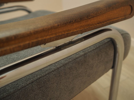 Fauteuil lounge italien avec dossier réglable et accoudoirs en hêtre, années 1970 – Textile, Wood (photo 19 of 20)