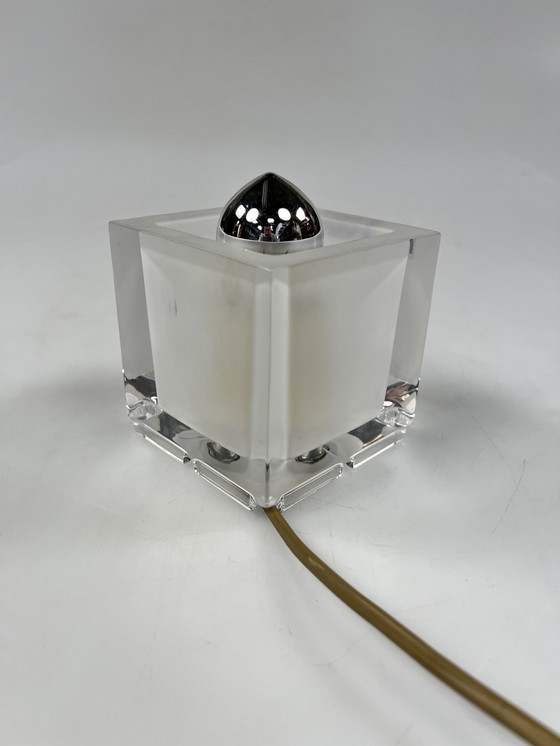 Image 1 of Lampada vintage a cubo in vetro, design Nachtmann Leuchten, Germania anni '70