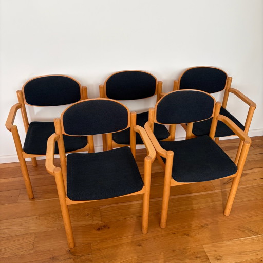 5x Silla Vintage Casala de Madera de Haya