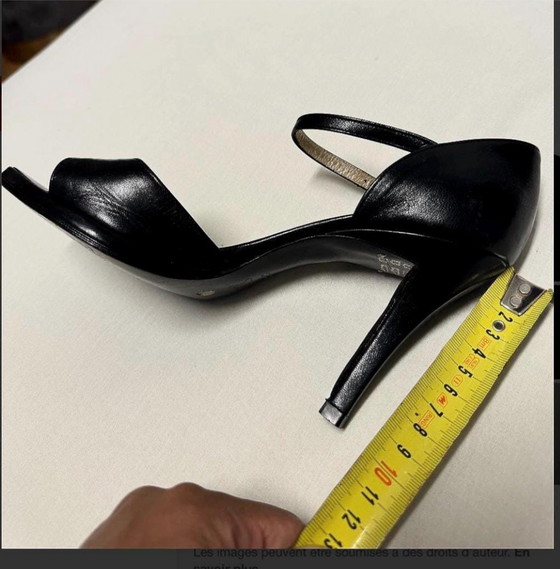Charles Jourdan Zwarte Pumps Jaren 80 – Cadeaus, Leather (photo 13 of 13)