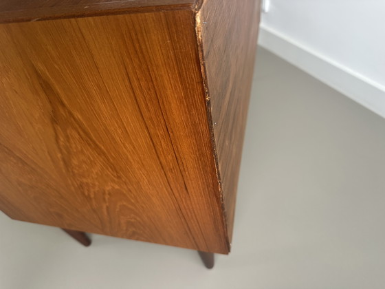 Image 1 of Commode vintage danoise en teck, style scandinave rétro, milieu du siècle.