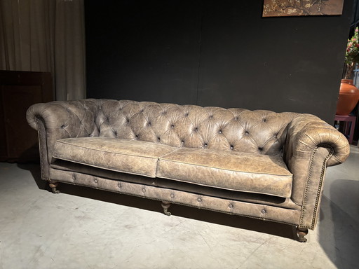 Chesterfield Antraciet grijze 3 zits bank