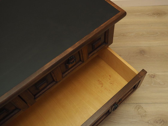 Commode danoise avec façades à panneaux, placage de chêne, années 1970, Bois, Métal, Marron, Vintage (photo 11 sur 11)