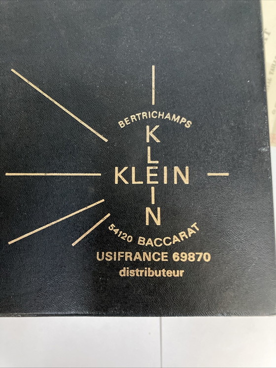 Image 1 of Grote BACCARAT handgeslepen kristallen koeler van VALERY KLEIN, nieuw in originele vintage doos