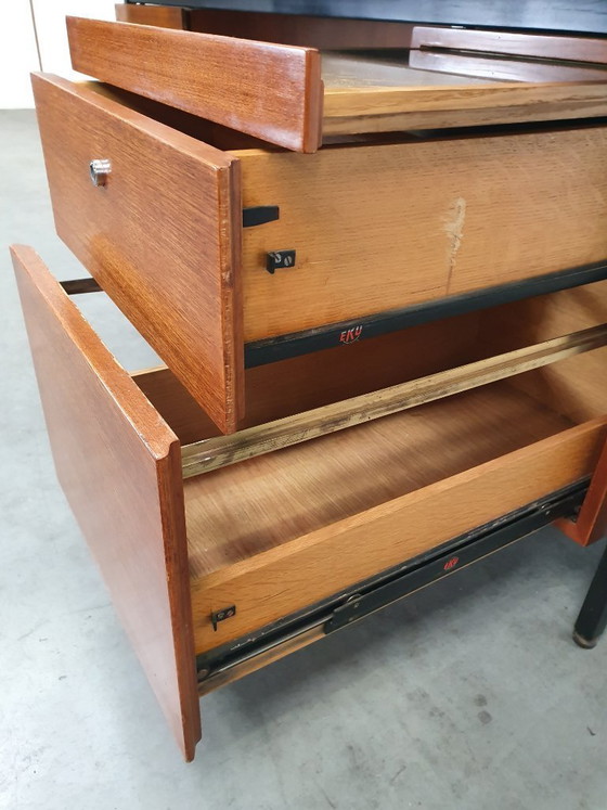 Image 1 of Knoll De Coene vintage teak desk 1950s