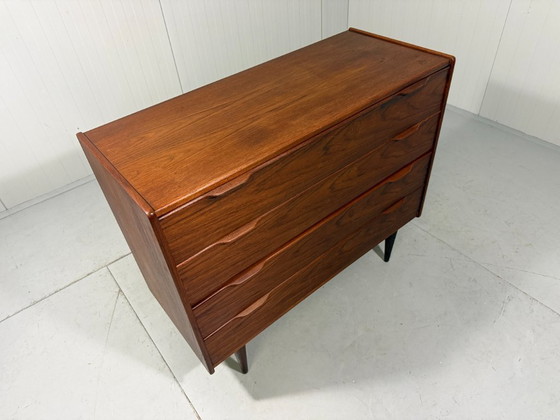 Image 1 of Henning Jørgensen teak chest of drawers Fredericia Denmark