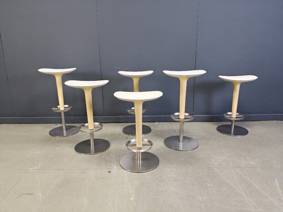Image 1 of Set of 6 bar stools by Arper, 1990s