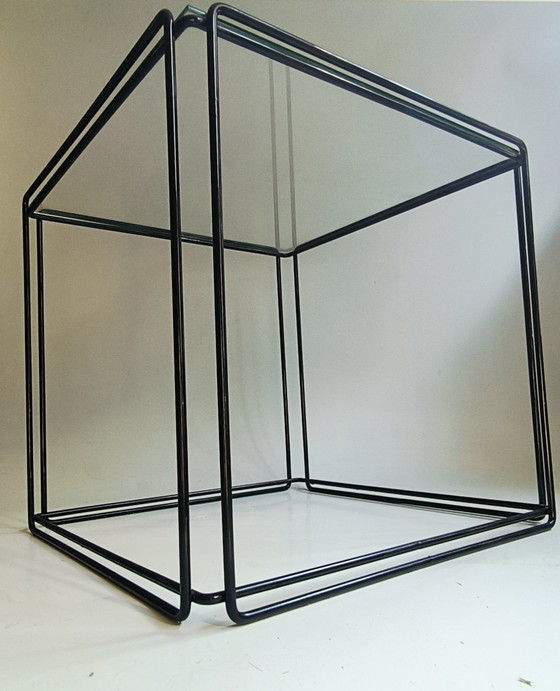 Image 1 of Set Of 2 Black Max Sauze Isocele Cube Side Table