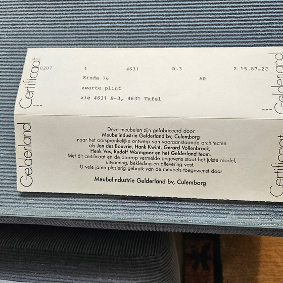 Image 1 of Canapé d'angle Gelderland 4631 avec table/pouf et certificat