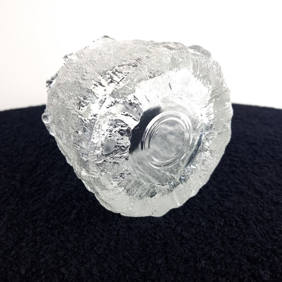 Vase/seau à glace vintage Pukeberg en verre à glace, milieu du siècle, années 1970 – Objets déco, Glass (photo 6 of 8)