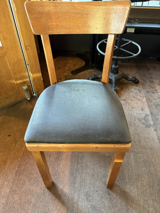 Sedie da pranzo vintage – Wood, Skai (photo 9 of 13)