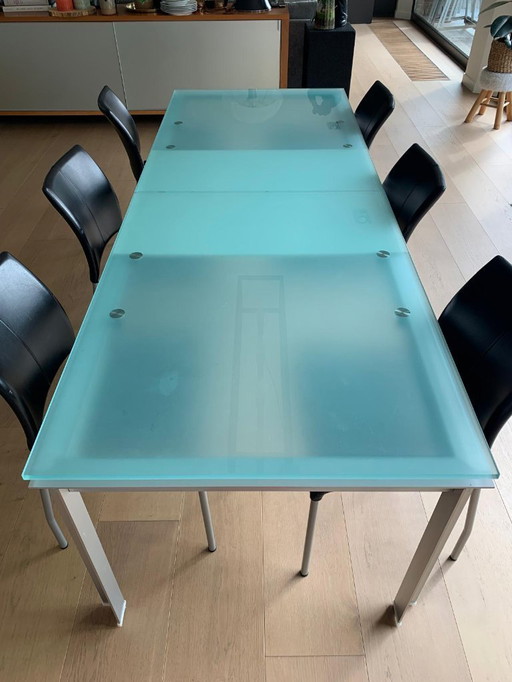 B&B Italia - Paolo Piva dining table with 6 chairs