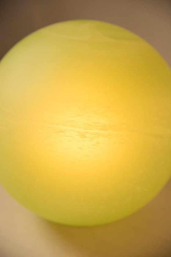 Image 1 of Lampe globe design en verre vert Wolfi Leuchten – série "Planètes"