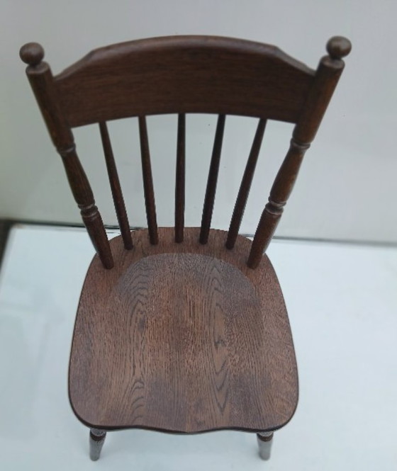 Image 1 of 2 sedie da pranzo in legno massello – stile fattoria