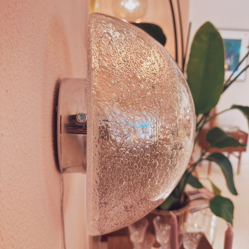 Lampada da soffitto/parete in vetro pesante a bolle