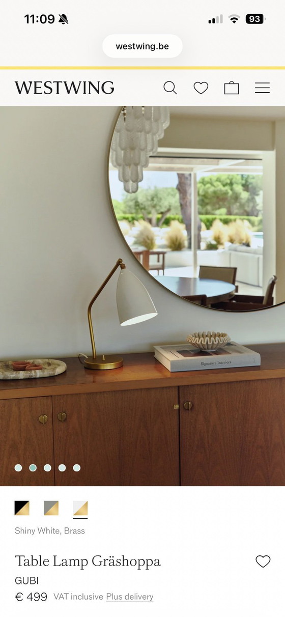 Image 1 of Lampe de table Gubi Gräshoppa