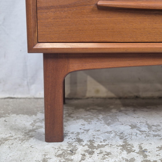 Image 1 of Bernhard Pedersen & Søn, vintage Deense secretaire, kaptafel