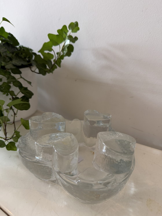 Brutalist Georgshütte Tealight Holder – Decorative Objects, Glass (photo 2 of 5)