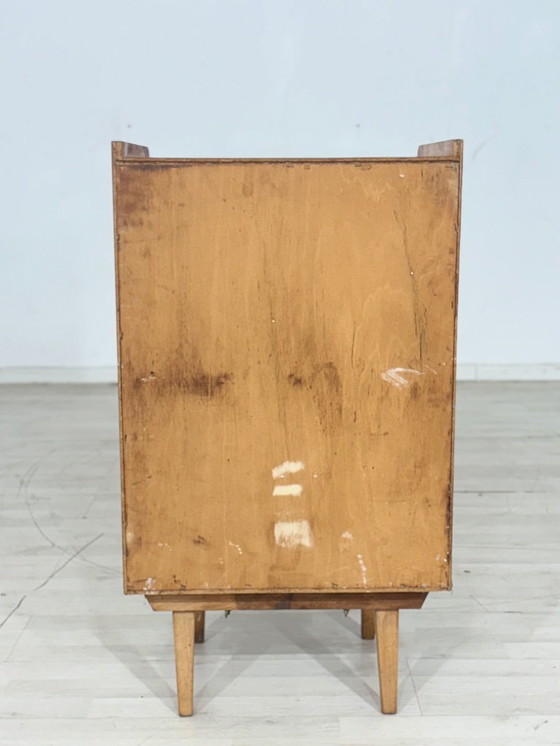 Image 1 of Prachtige vintage schoenenkast, schoenenkist, halkast, mid-century modern