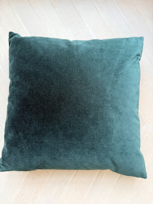 Hay, Donkergroen fluweel kussen