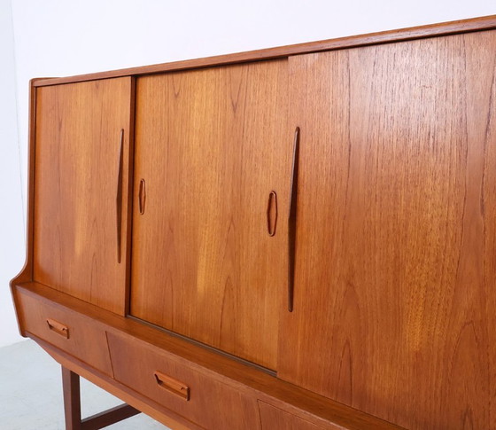 Image 1 of Vintage hoog teak dressoir, 1960s