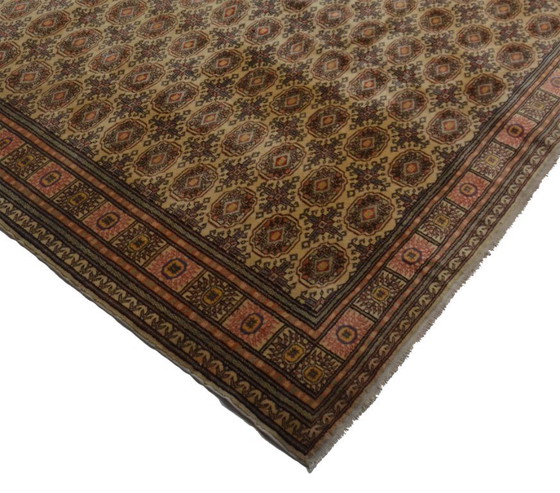 Image 1 of Large Vintage Kayseri Rug – Fine Handknotted Turkish Wool Carpet With Dense Geometric Pattern 354 x 244 cm
