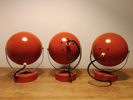 Image 1 of trio of vintage eyeball spotlights