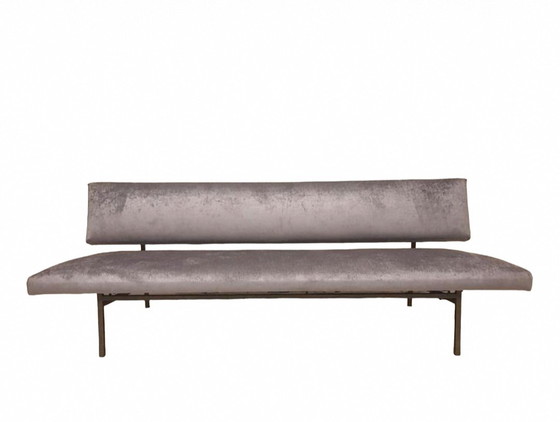 Image 1 of Gijs van der Sluis 60er Jahre (Sofa-)Bett mit neuer Samtpolsterung