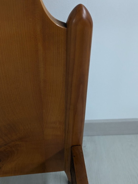 Image 1 of Bett - Holz - mit leicht glänzender Oberfläche, im Stil von Gio Ponti