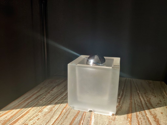 Image 1 of Vintage Nachtmann Leuchten glazen kubus tafellamp