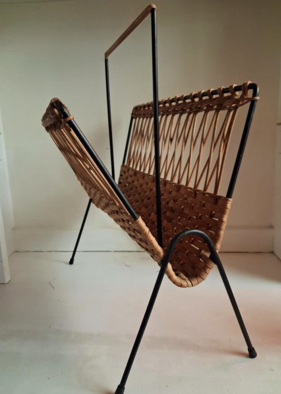 Image 1 of Leseständer, J60, Rattan, Metall.