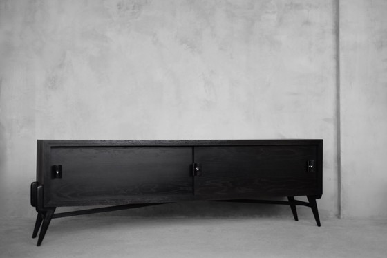 Image 1 of Vintage dark oak sideboard, 1960
