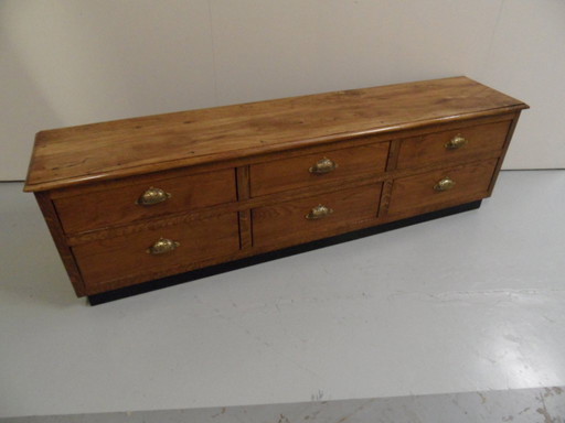 Mobile basso vintage con cassetti anni '50