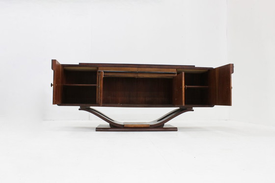 Image 1 of Vintage Italian Art Deco burr wood sideboard, 1930s