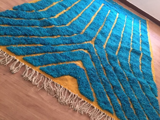 Image 1 of Marokkanischer Teppich aus Naturleinen, 300 x 200 cm