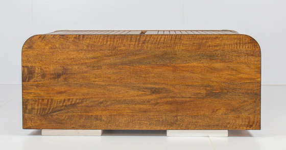 Image 1 of Japandi dressoir | massief mangohout | latten front | 112cm
