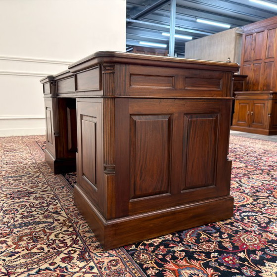 Scrivania inglese classica in pelle verde – Scrivanie, Leather, Wood (photo 8 of 21)
