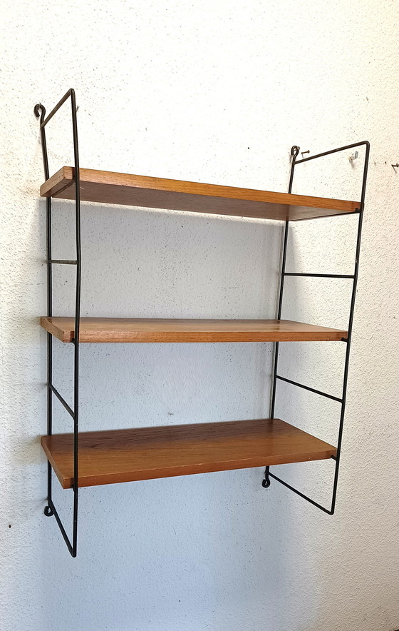 Image 1 of Appendiabiti da parete anni Cinquanta con tre ripiani