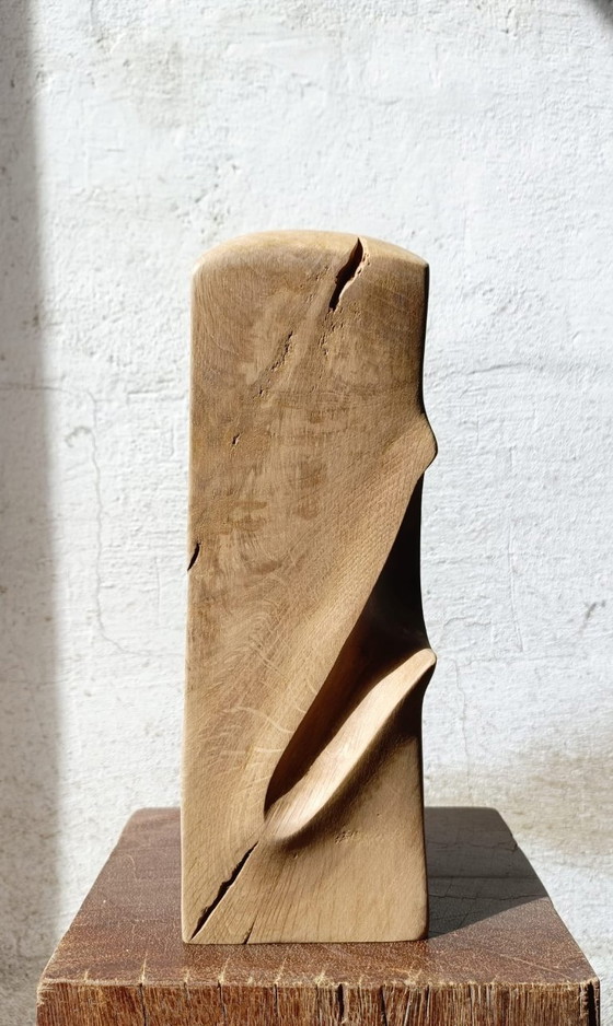 Vase / Sculpture en Chêne Massif Sculpté – retroDom, Wood (photo 4 of 8)