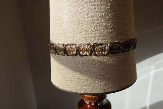 Image 1 of Vintage keramiek grote vloerlamp W. Germany fat lava