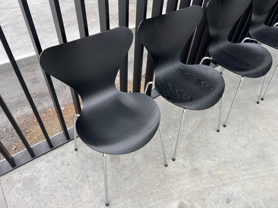 Image 1 of 6 sedie Fritz Hansen, Arne Jacobsen