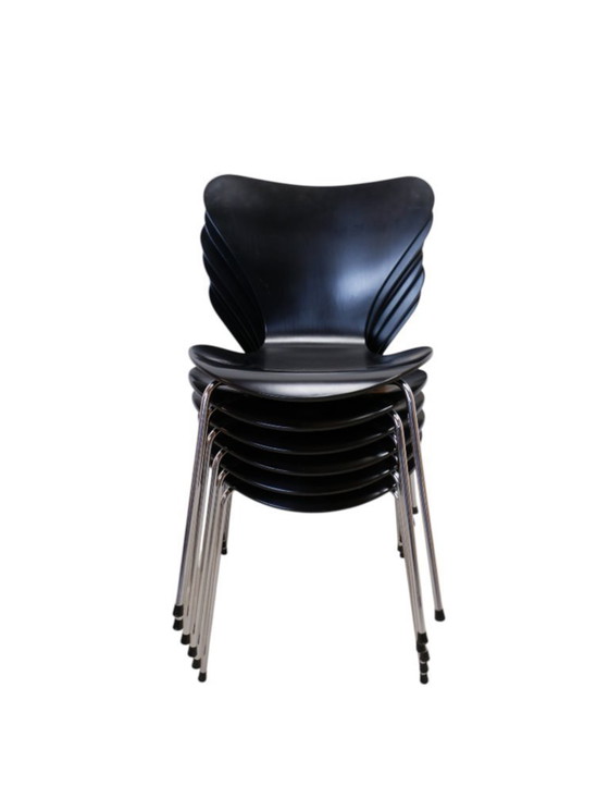 Image 1 of Set van 6 vlinderstoelen Fritz Hansen 1994