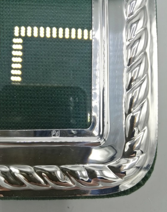 Image 1 of Handgegraveerd, verzilverd metalen frame, model San Marco, 13x18 cm.