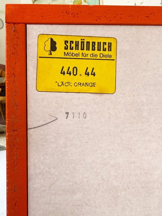 Image 1 of Armadio/mobile da ingresso vintage – Schönbuch, anni '80, laccato arancione