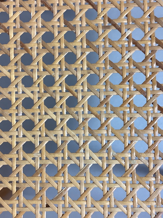 Image 1 of Sedia Vintage 210 in rattan e legno curvato